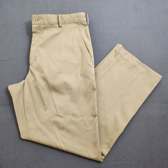 Nike Golf Men 34X30 (36X30) Tan Dri Fit Straight Leg Golf Pants - Picture 1 of 12